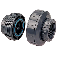 EPDM Threaded Union FPT x FPT - PVC Schedule 80, 4533E-3-3