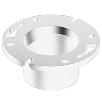 Flush Closet Flange without Pipe Stop - PVC DWV, 4853-NS