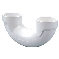 Return Bend Hub x Hub - PVC DWV, 4879