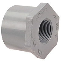 Flush Spigot x Thread Reducer Bushing Spg x FPT - Corzan® CPVC Schedule 80, 5118-3