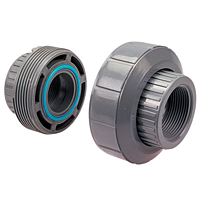 EPDM Threaded Union FPT x FPT - Corzan® CPVC Schedule 80, 5133E-3-3