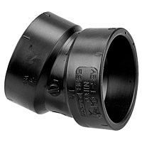 22 1/2° Elbow H x H - ABS DWV, 5808 22 1/2° Elbow H x H - ABS DWV, 5808