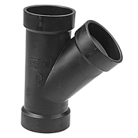 45° Wye H x H x H - ABS DWV, 5810 45° Wye H x H x H - ABS DWV, 5810