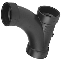 Long Radius Combination Tee-Wye H x H x H - ABS DWV, 5812-LR Long Radius Combination Tee-Wye H x H x H - ABS DWV, 5812-LR