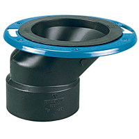 Offset Adjustable Closet Flange with Plastic Coated Steel Flange Hub - ABS DWV, 5848-A