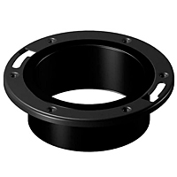 Adjustable Closet Flange with Plastic Coated Steel Flange Hub - ABS DWV, 5851-A Adjustable Closet Flange with Plastic Coated Steel Flange Hub - ABS DWV, 5851-A