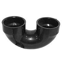 Return Bend Hub x Hub - ABS DWV, 5879 Return Bend Hub x Hub - ABS DWV, 5879