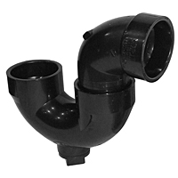 P-Trap Hub x Hub x Cleanout with Plug - ABS DWV, 5884 P-Trap Hub x Hub x Cleanout with Plug - ABS DWV, 5884