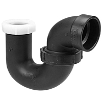 P-Trap with Union Joint Hub x SJ - ABS DWV, 5892 P-Trap with Union Joint Hub x SJ - ABS DWV, 5892