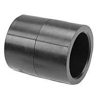 Socket Coupling S x S - Black Polypropylene Schedule 80, 6101