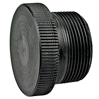 Thread Plug MPT - Black Polypropylene Schedule 80, 6116-4