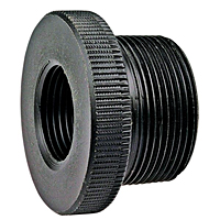 Flush Thread Reducer Bushing MPT x FPT - Black Polypropylene Schedule 80, 6118-3-4 Flush Thread Reducer Bushing MPT x FPT - Black Polypropylene Schedule 80, 6118-3-4