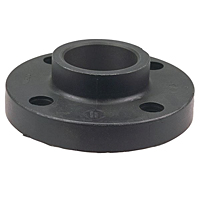 Socket Flange S - Black Polypropylene Schedule 80, One-Piece Solid Design, 6151-H