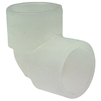 Socket 90° Elbow S x S - Chem-Pure® Natural Polypropylene Schedule 80, 6207 Socket 90° Elbow S x S - Chem-Pure® Natural Polypropylene Schedule 80, 6207