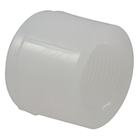 Thread Cap FPT - Chem-Pure® Natural Polypropylene Schedule 80, 6217-3 Thread Cap FPT - Chem-Pure® Natural Polypropylene Schedule 80, 6217-3