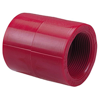 Thread Coupling FPT x FPT - Kynar® Red PVDF Schedule 80, 6501-3-3