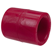 Female Adapter Coupling S x FPT - Kynar® Red PVDF Schedule 80, 6503 Female Adapter Coupling S x FPT - Kynar® Red PVDF Schedule 80, 6503