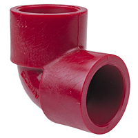 Socket 90° Elbow S x S - Kynar® Red PVDF Schedule 80, 6507 Socket 90° Elbow S x S - Kynar® Red PVDF Schedule 80, 6507