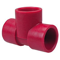 Socket Tee S x S x S - Kynar® Red PVDF Schedule 80, 6511 Socket Tee S x S x S - Kynar® Red PVDF Schedule 80, 6511