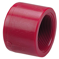 Thread Cap FPT - Kynar® Red PVDF Schedule 80, 6517-3 Thread Cap FPT - Kynar® Red PVDF Schedule 80, 6517-3