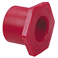Flush Socket Reducer Bushing Spg x S - Kynar® Red PVDF Schedule 80, 6518 Flush Socket Reducer Bushing Spg x S - Kynar® Red PVDF Schedule 80, 6518
