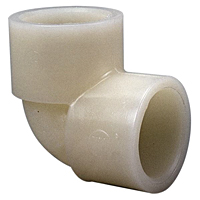 Socket 90° Elbow S x S - Kynar® Natural PVDF Schedule 80, 6607 Socket 90° Elbow S x S - Kynar® Natural PVDF Schedule 80, 6607