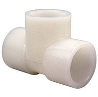 Socket Tee S x S x S - Kynar® Natural PVDF Schedule 80, 6611