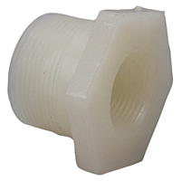 Flush Thread Reducer Bushing MPT x FPT - Kynar® Natural PVDF Schedule 80, 6618-3-4