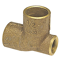 Baseboard Tee C x F x C - Cast, 705 Baseboard Tee C x F x C - Cast, 705