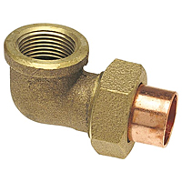 90° Union Elbow C x F - Cast, 707-3-6