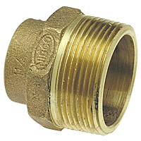 DWV Trap Adapter OD Tube x M - Cast, 804-T
