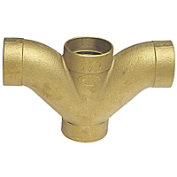 DWV Long Turn Tee Wye C x C x C x C - Cast, 836
