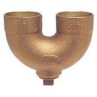 DWV Return Bend with Cleanout C x C x Cleanout with Plug - Cast, 878