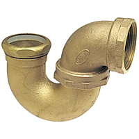 DWV P-Trap with Union Joint F x SJ - Cast, 892-3