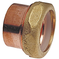 DWV Fitting Trap Adapter Ftg x SJ - Wrot, 901-2-7 DWV Fitting Trap Adapter Ftg x SJ - Wrot, 901-2-7