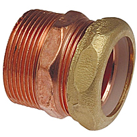 DWV Trap Adapter M x SJ - Wrot, 904-7 DWV Trap Adapter M x SJ - Wrot, 904-7