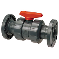 Ball Valve - Flanged, Tru-Bloc® True Union, PVC Schedule 80, EPDM, F45TB-E Ball Valve - Flanged, Tru-Bloc® True Union, PVC Schedule 80, EPDM, F45TB-E