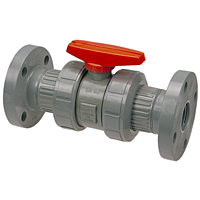 Ball Valve - Flanged, Tru-Bloc® True Union, Corzan® CPVC Schedule 80, EPDM, F51TB-E Ball Valve - Flanged, Tru-Bloc® True Union, Corzan® CPVC Schedule 80, EPDM, F51TB-E