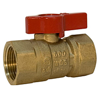 Gas Ball Valve - Female x Female, Lever Handle, GB1A