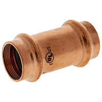 PC9601 (No Stop) - Repair Coupling P x P - Wrot Copper