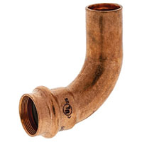 PC9607-LT-2 - 90° Elbow Ftg x P - Wrot Copper PC9607-LT-2 - 90° Elbow Ftg x P - Wrot Copper