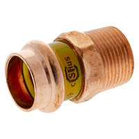 PCH604 - Adapter P x M - Wrot Copper PCH604 - Adapter P x M - Wrot Copper