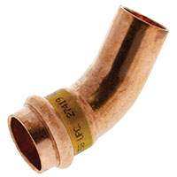 PCH606-2 - 45° Elbow Ftg x P - Wrot Copper PCH606-2 - 45° Elbow Ftg x P - Wrot Copper