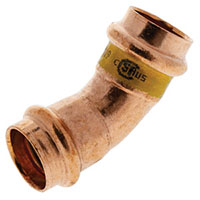 PCH606 - 45° Elbow P x P - Wrot Copper