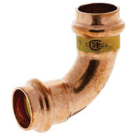 PCH607 - 90° Elbow P x P - Wrot Copper