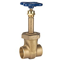 Gate Valve - Bronze, Rising Stem, Union Bonnet, Solder, S-134
