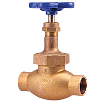 Globe Valve - Bronze, Class 150, Solder Ends, S-235-Y