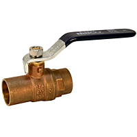 Ball Valve - Brass, Two-Piece, Standard Port, C x C, S-580-A Ball Valve - Brass, Two-Piece, Standard Port, C x C, S-580-A