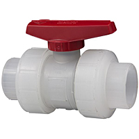 Ball Valve - Model C, Threaded, Tru-Bloc® True Union, Chem-Pure® Natural Polypropylene Schedule 80, EPDM, T62TB-E