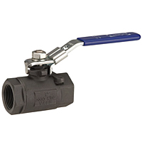 Two-Piece Carbon Steel Ball Valve - Conventional Port, Stainless Steel Trim, TC-580-CS-R-66-LL Two-Piece Carbon Steel Ball Valve - Conventional Port, Stainless Steel Trim, TC-580-CS-R-66-LL